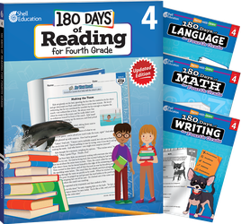 180 Days™: Reading, Math, Writing, & Language for Grade 4: 4-Book Set