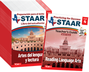 Practicing for Success: STAAR Reading Language Arts Grade 4 25-Pack (Spanish Version)