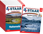 Practicing for Success: STAAR Mathematics Grade 4 25-Pack