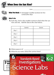 Quick Science Lab: When Does the Sun Rise? Grades K-2