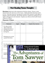 The Adventures of Tom Sawyer Comprehension Assessment