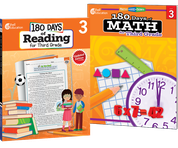 180 Days™: Reading & Math Grade 3: 2-Book Set