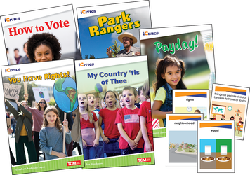 iCivics Grade 1: Leadership & Responsibility 5-Book Set + Game Cards