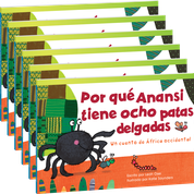 Por qué Anansi tiene ocho patas delgadas: Un cuento de África occidental 6-Pack